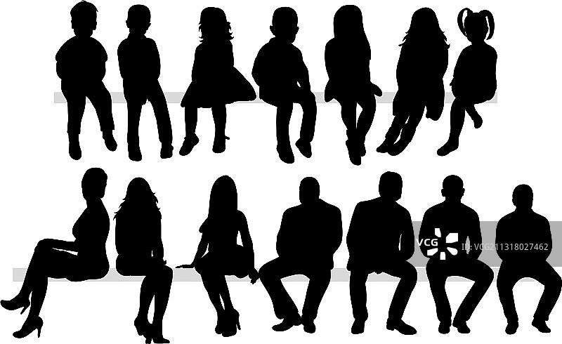 人物剪影合集图片素材