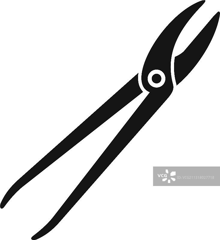 鞋子修理钢制工具图标（简约风格）图片素材
