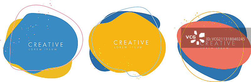 极简扁平几何形状图片素材