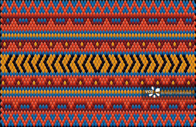 无缝民族装饰的织物内饰图片素材