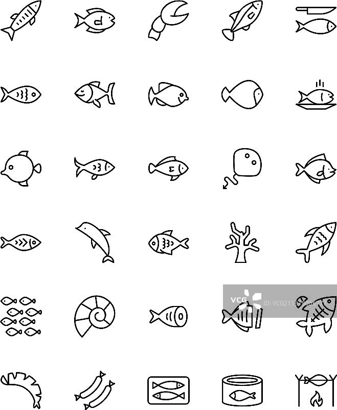 海鲜产品系列图片素材