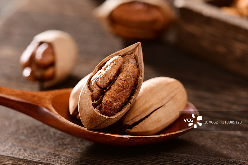 碧根果图片素材