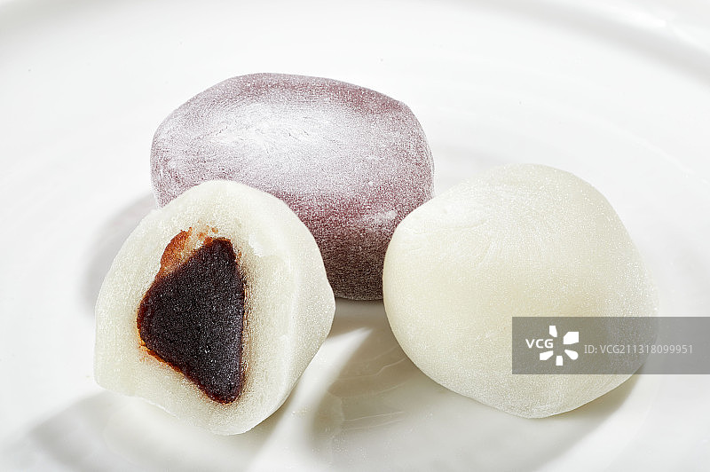 广东特色小吃麻糬图片素材