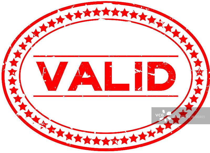 红色有效词语椭圆形橡胶印章图片素材