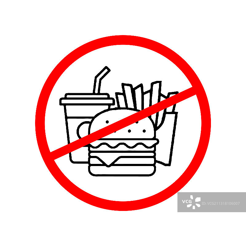 禁止饮食标志图片素材