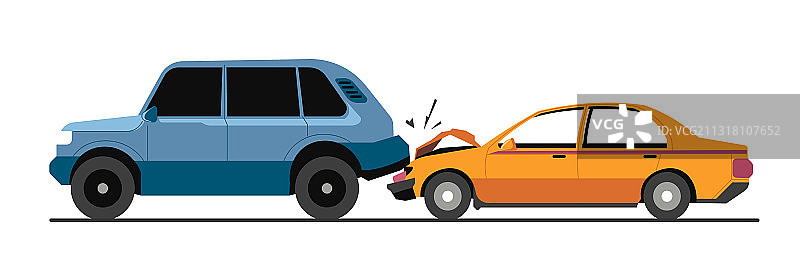 交通事故与车辆损坏图片素材