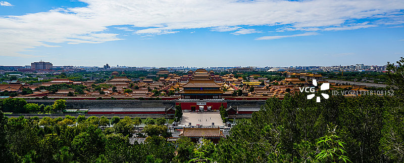 北京故宫博物院全景图片素材