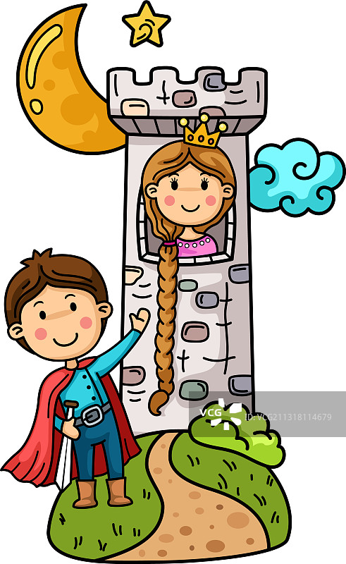 长发童话公主图片素材