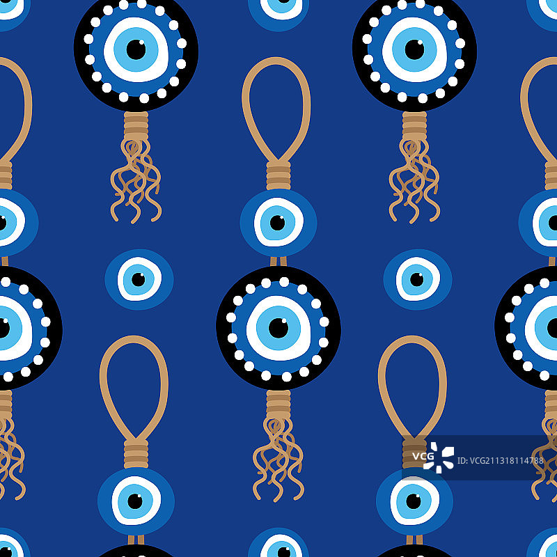 土耳其之眼护身符图案图片素材