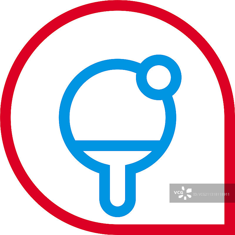 带点logo设计的乒乓球概念图片素材