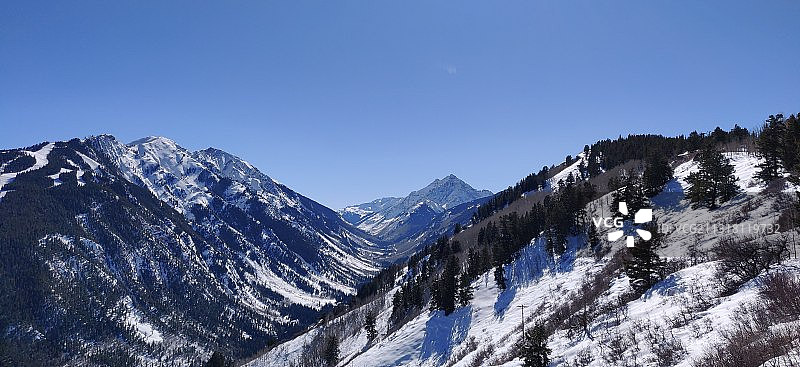 美国科罗拉多州阿斯彭雪山风景图片素材