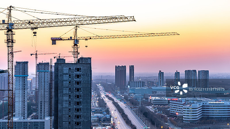 城市风光，沈阳房产建设开发，三好桥，浑河图片素材