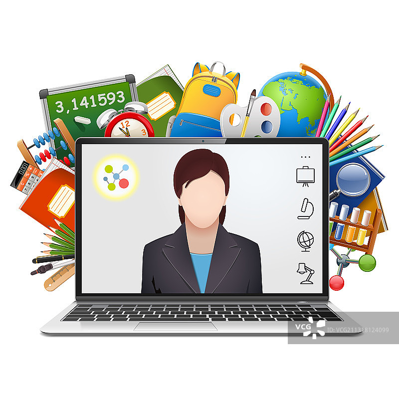 远程教育概念图片素材