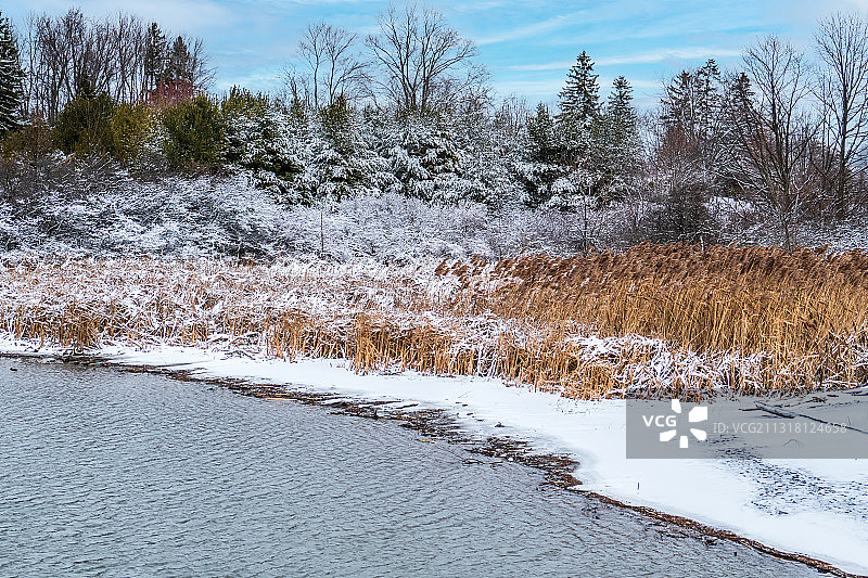 加拿大安大略省雪景风光图片素材