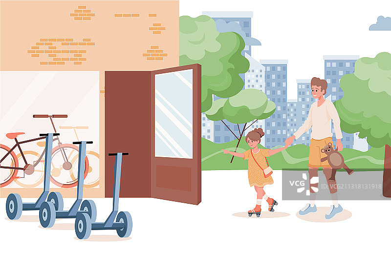 父女共度时光图片素材