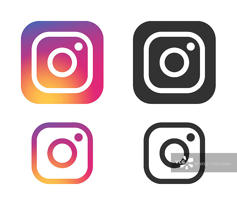 Instagram图标集Logo社交图片素材