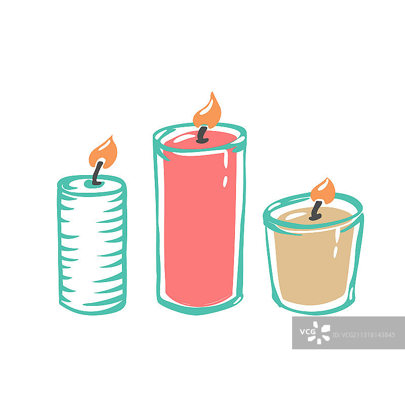 用于芳香疗法的香薰蜡烛图片素材