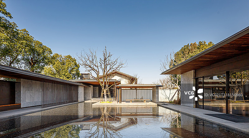 西溪湿地中的建筑图片素材