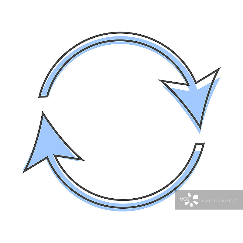 循环重置按钮重新加载图标卡通图片素材