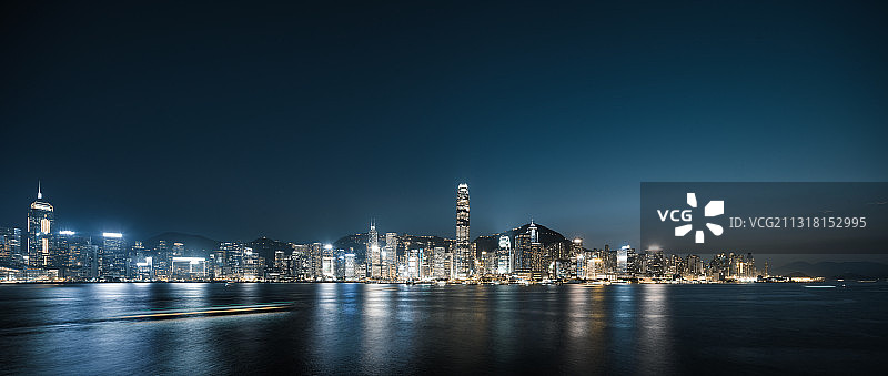 香港维多利亚港夜景图片素材