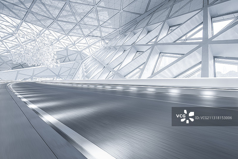 现在建筑的道路图片素材