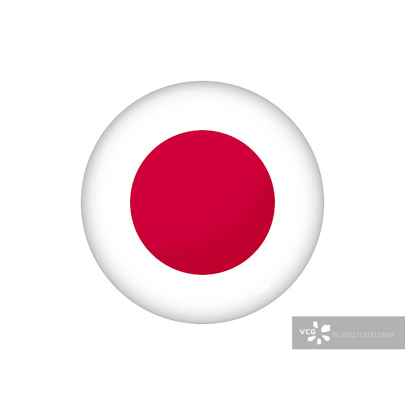 圆形日本国旗按钮徽章图片素材