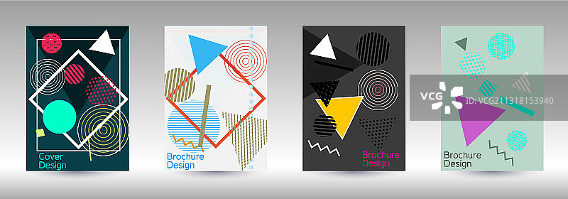 孟菲斯封面设计图片素材