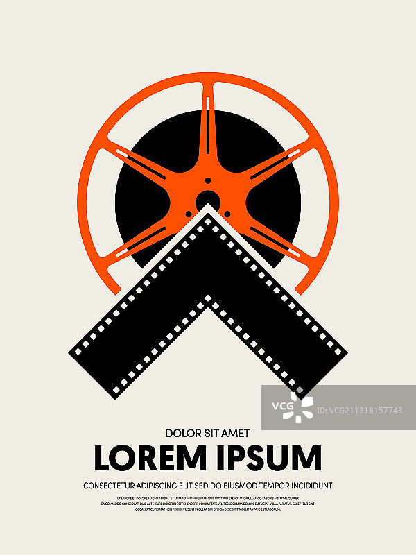 电影节海报模板设计图片素材