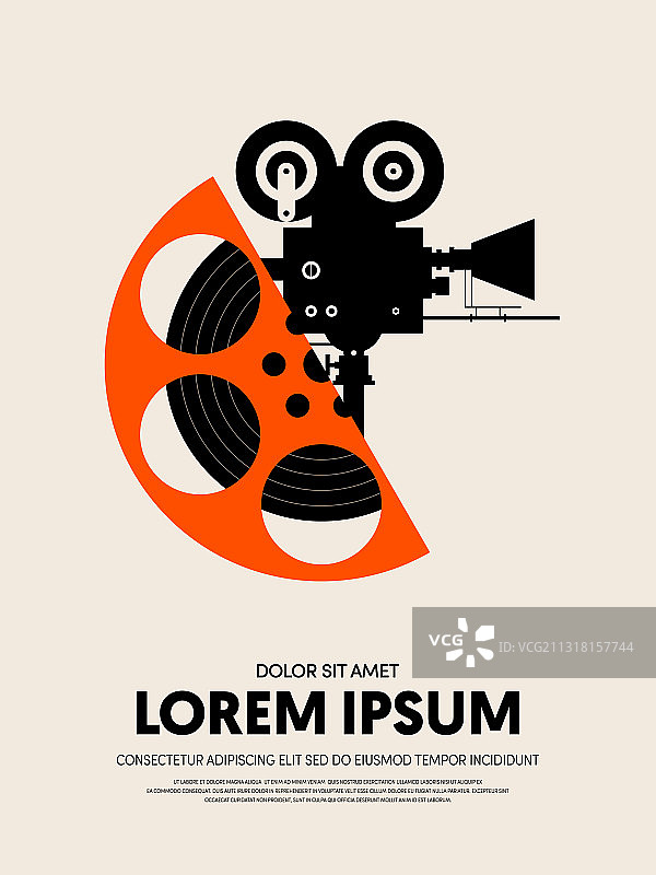 电影节海报模板设计图片素材