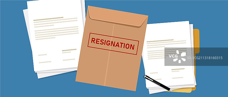 辞职信文件图片素材