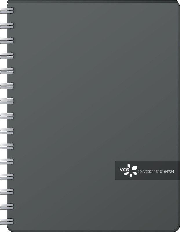 灰色笔记本设计独立模型图片素材