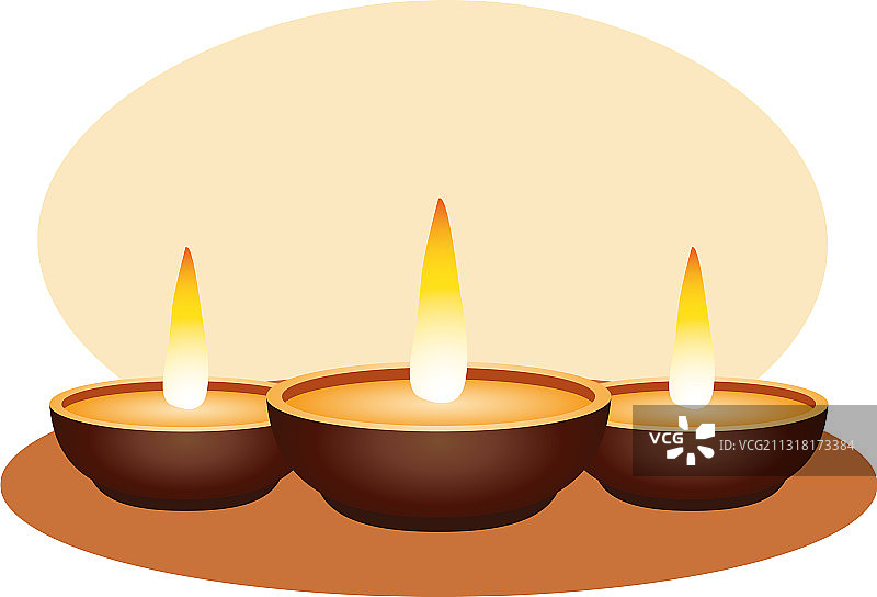 排灯节蜡烛设计素材图片素材