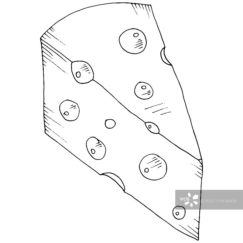 带孔奶酪图标图片素材