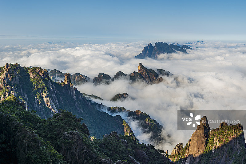 三清山云海晨光图片素材