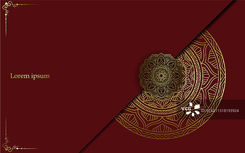 曼陀罗带有花卉装饰图案的曼陀罗图片素材