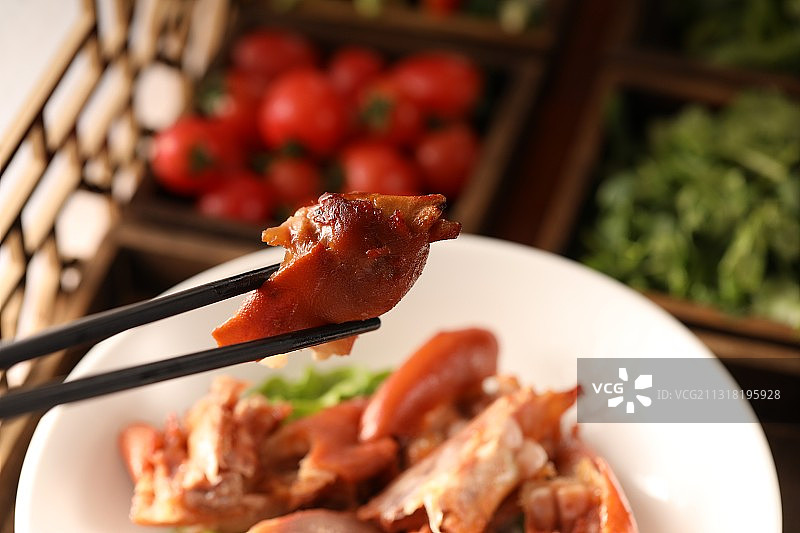 卤水猪蹄图片素材