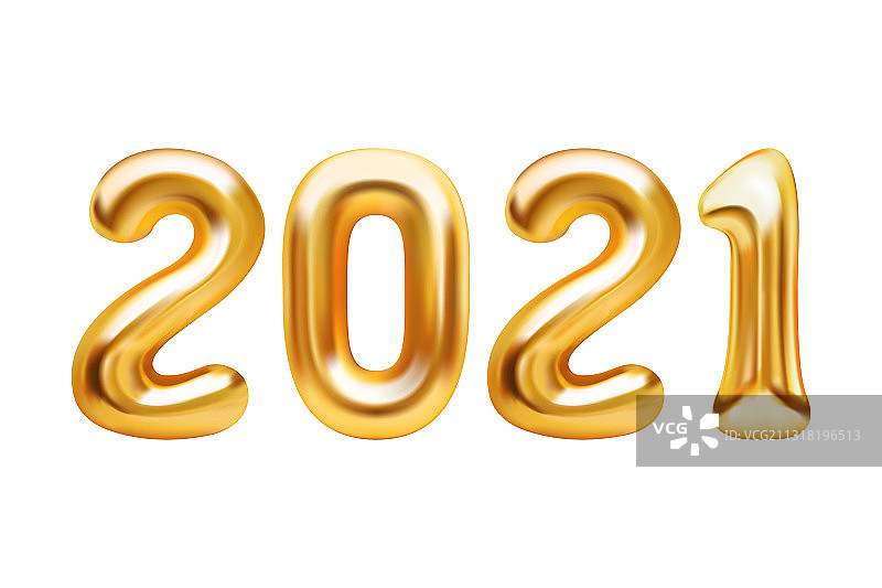 2021新年快乐金色质感背景图片素材