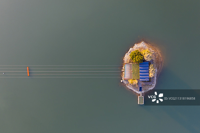 天目湖湖心岛图片素材