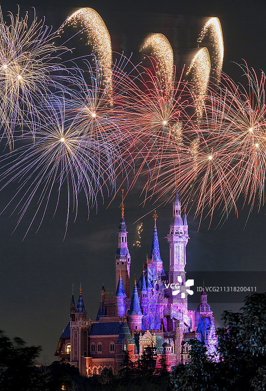 迪士尼烟花图片素材