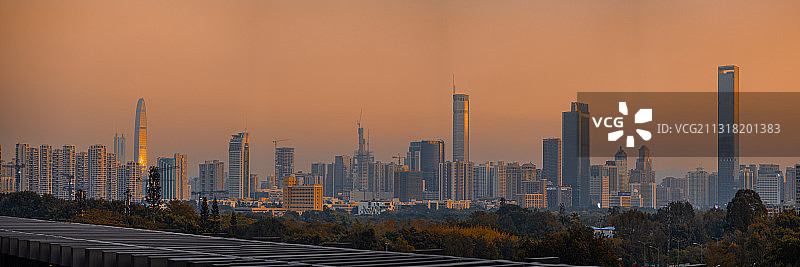 落日都市图片素材