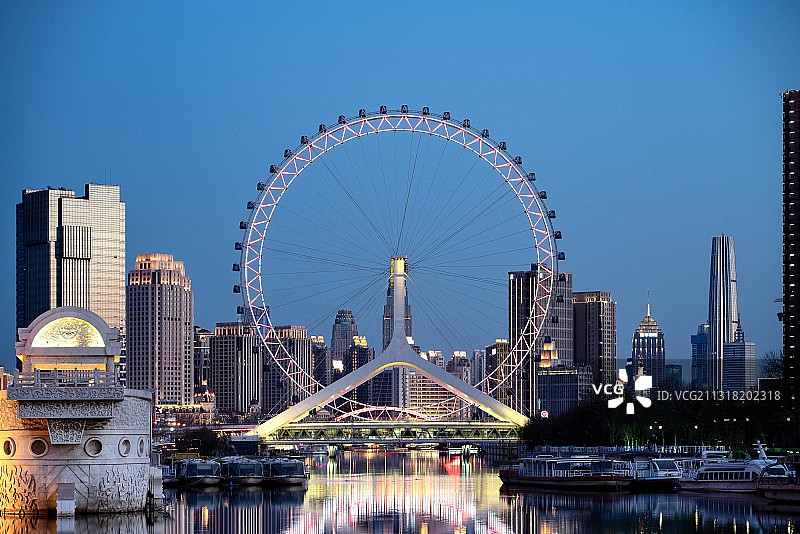 天津眼摩天轮图片素材