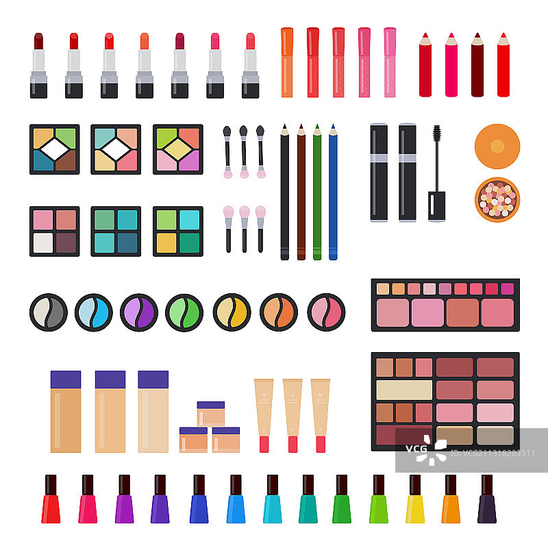 装饰化妆品套装图片素材