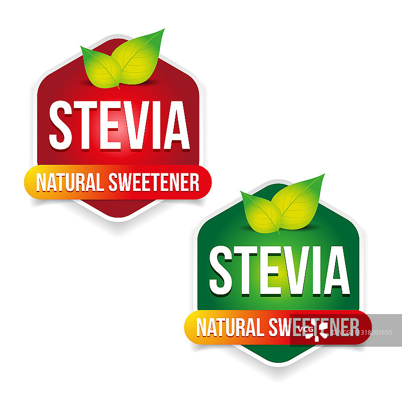 甜叶菊天然甜味剂标签图片素材