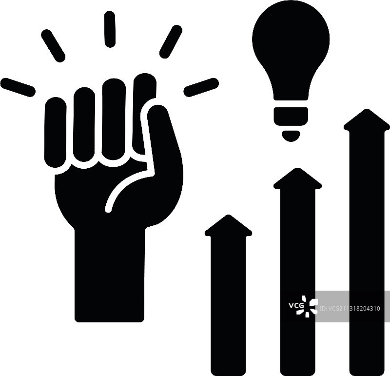 积极性黑色图标图片素材