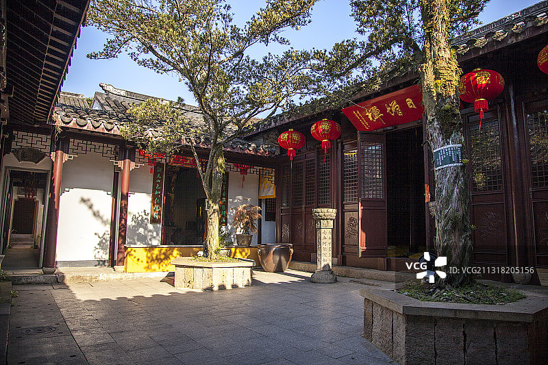 寺庙早晨图片素材