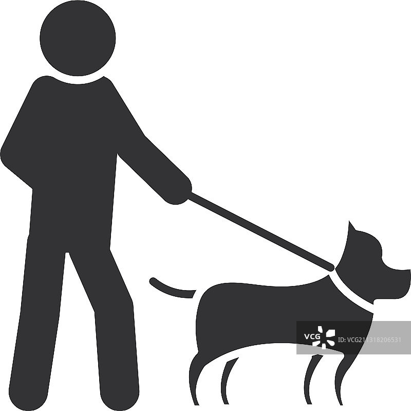 盲人与导盲犬同行世界残疾日图片素材