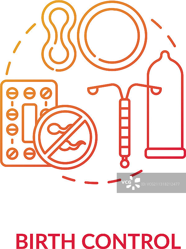 节育概念图标图片素材