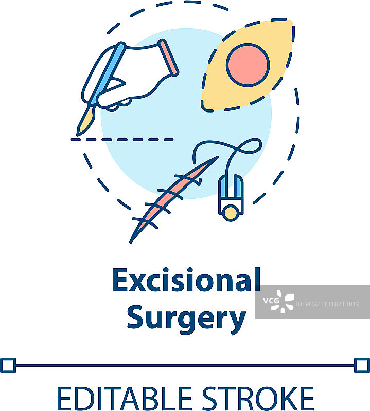 切除手术概念图标图片素材