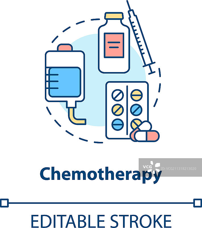 化学疗法概念图标图片素材