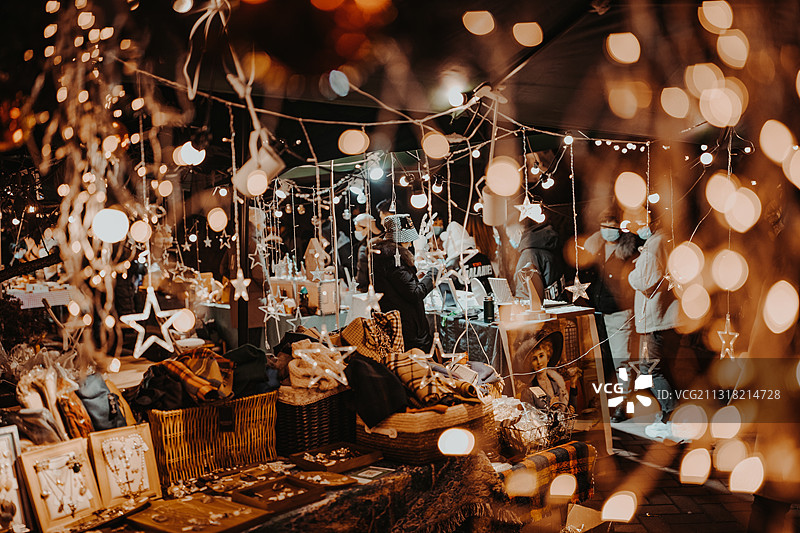 圣诞星星集市图片素材